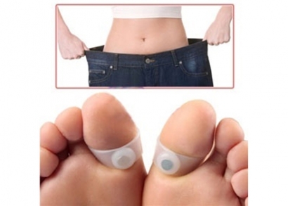 Szilikon akupunktúrás fogyasztó lábujjgyűrű