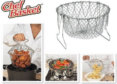 Chef Basket főző-, sütő-, pároló-, szűrő kosár