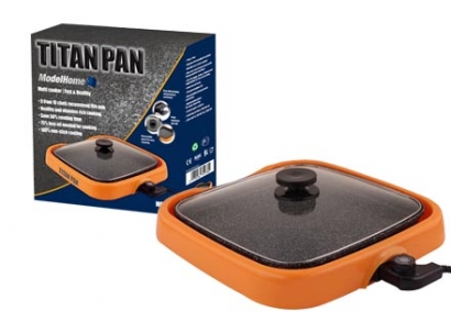 Titan Pan serpenyő, szögletes, márvány bevonattal
