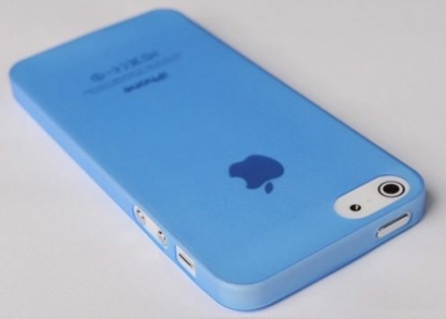 iPhone szett kék tokkal