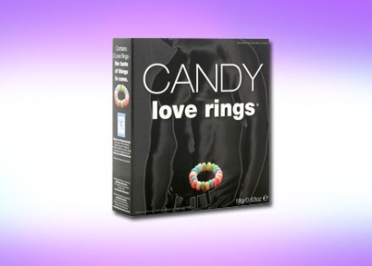 Candy Peppermint Love Rings ehető cukorkagyűrű