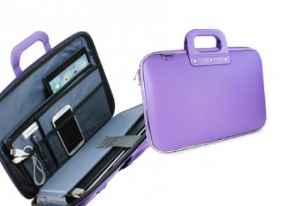 Lila tablet / iPad tartó táska