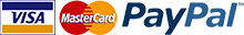 Visa, MasterCard, PayPal